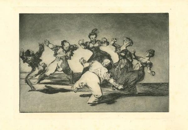 Goya, Disparate Alegre - from Los Proverbios
