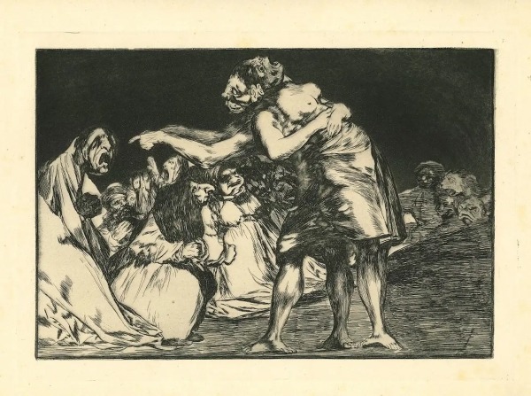 Goya, Disparate Matrimonial from Los Proverbios
