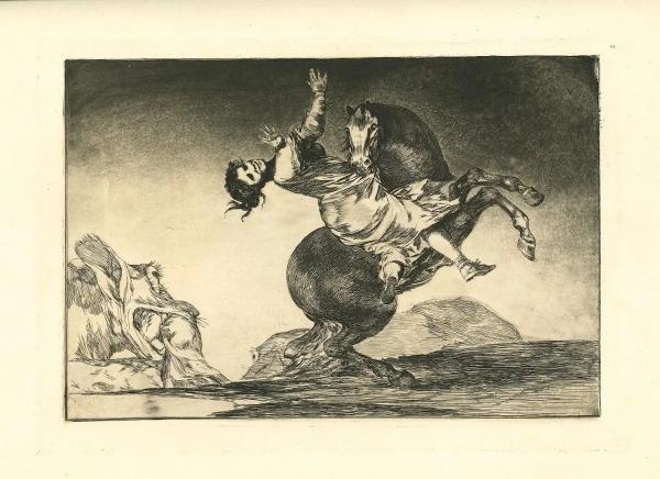 Goya, El caballo Raptor - from Los Proverbios