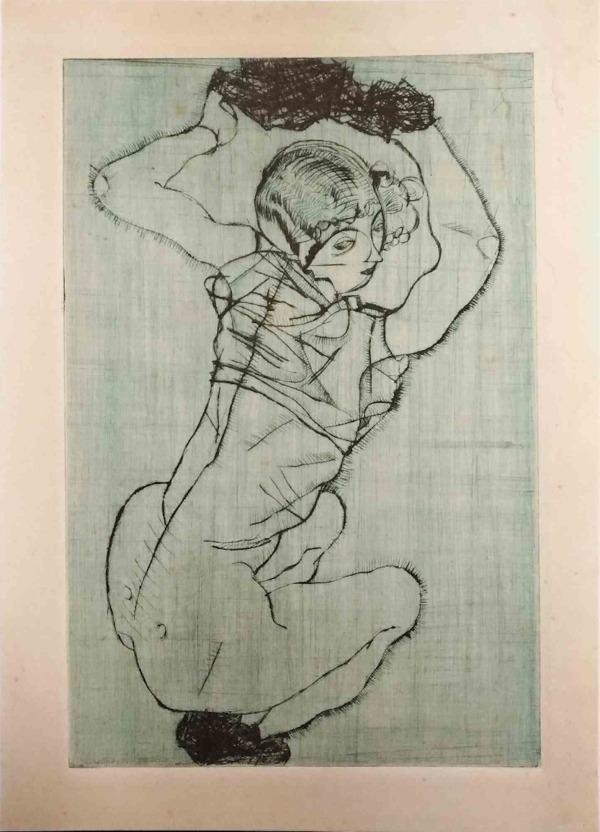Egon Schiele, A Seated Woman
