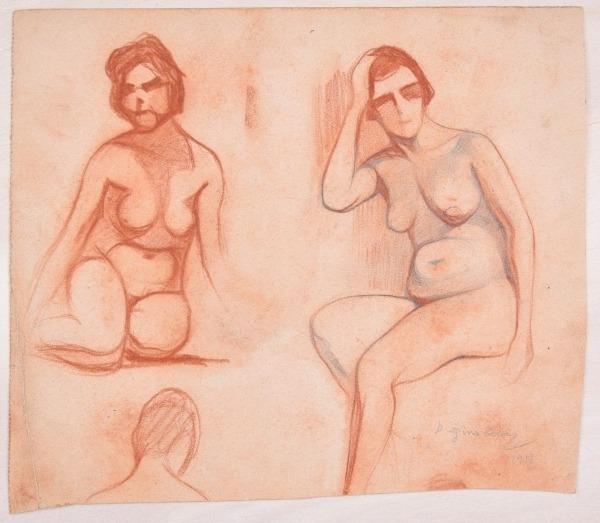 D. Ginsbourg, Studies for a Female Nude
